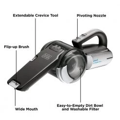 BLACK+DECKER 20-Volt Max Li-Ion Cordless 1.875-Cup Handheld Pivot Vac -Vacuum Cleaners Sales Store black decker handheld vacuums bdh2000pl 4f 1000
