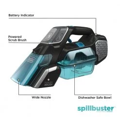 BLACK+DECKER Spillbuster Cordless Handheld Vacuum -Vacuum Cleaners Sales Store black decker handheld vacuums bhsb320jp 40 1000