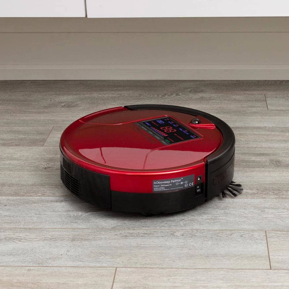 BObsweep PetHair Robotic Vacuum Cleaner and Mop with Auto Recharging Station, Large dustbin, Stair & Obstacle Detection in Rouge 9 BObsweep PetHair Robotic Vacuum Cleaner and Mop with Auto Recharging Station, Large dustbin, Stair & Obstacle Detection in Rouge - Image 7