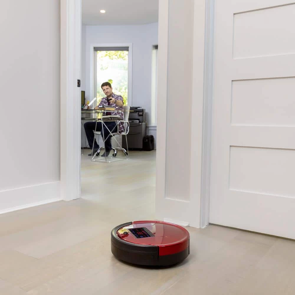BObsweep PetHair Robotic Vacuum Cleaner and Mop with Auto Recharging Station, Large dustbin, Stair & Obstacle Detection in Rouge 5 BObsweep PetHair Robotic Vacuum Cleaner and Mop with Auto Recharging Station, Large dustbin, Stair & Obstacle Detection in Rouge - Image 3