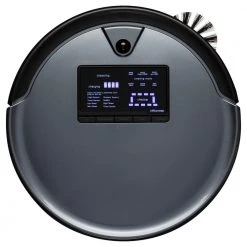 BObsweep PetHair Plus Robotic Vacuum Cleaner and Mop with Docking Station Multi-Surface Cleaning in Charcoal