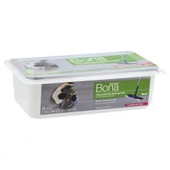 Bona Hard-Surface Floor Disposable Wet Cleaning Pads (12-Pack)
