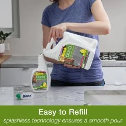 Bona 128 oz. Lemon Mint Scent Hard-Surface Floor Cleaner Refill -Vacuum Cleaners Sales Store bona hard surface cleaners wm700018200 4f 1000