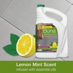 Bona 128 oz. Lemon Mint Scent Hard-Surface Floor Cleaner Refill -Vacuum Cleaners Sales Store bona hard surface cleaners wm700018200 c3 1000