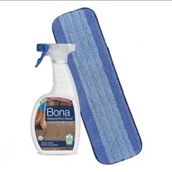 Bona 32 oz. Hardwood Floor Cleaner with Microfiber Wet Mop Pad Refill