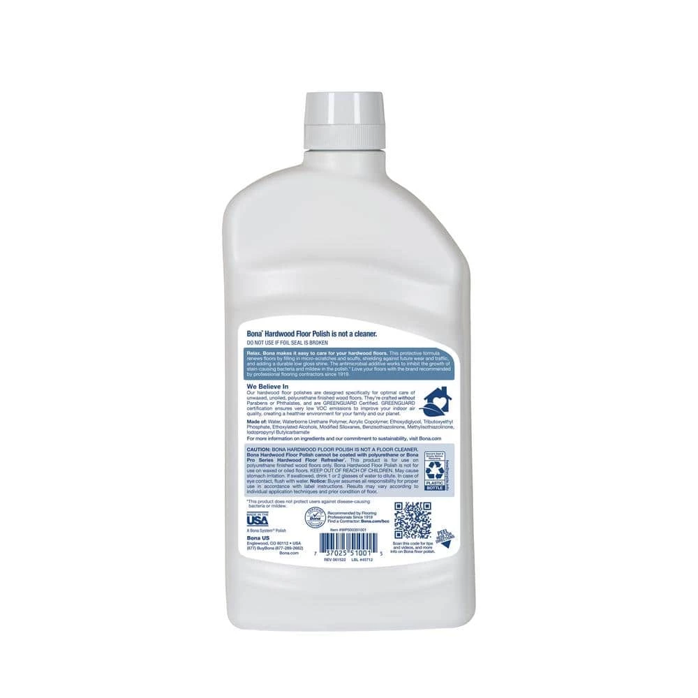 Bona 32 oz. Low-Gloss Hardwood Floor Polish 7 Bona 32 oz. Low-Gloss Hardwood Floor Polish - Image 5