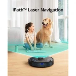 Eufy RoboVac LR30 Hybrid and Robotic Vacuum cleaner with Laser Navigation, Bagless, Washable Filter, Multi-Surfaces in Black -Vacuum Cleaners Sales Store eufy robotic vacuums t2181j11 4f 1000
