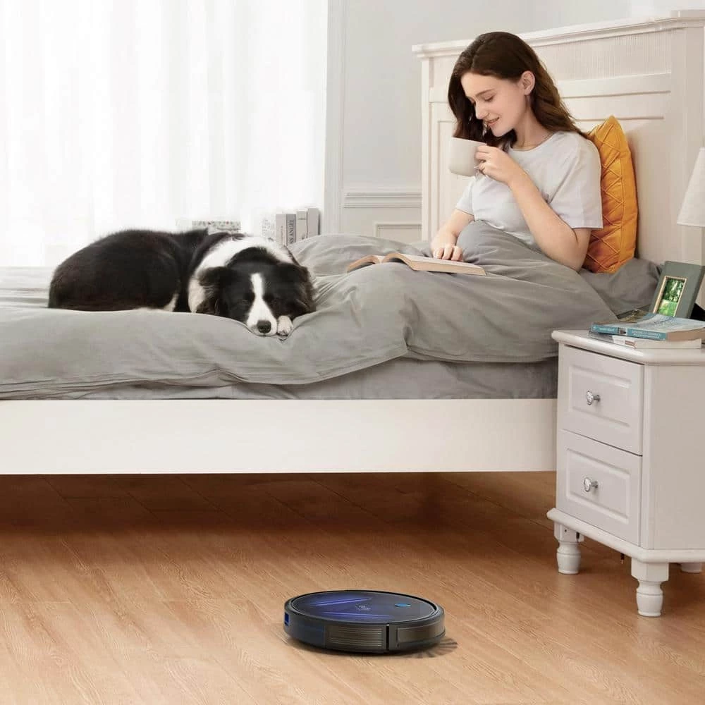 Eufy RoboVac G15 Robotic Vacuum Cleaner with Gyro Navigation, Bagless, Washable Filter, Multi-Surfaces in Black 6 Eufy RoboVac G15 Robotic Vacuum Cleaner with Gyro Navigation, Bagless, Washable Filter, Multi-Surfaces in Black - Image 4