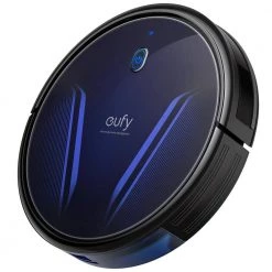 Eufy RoboVac G15 Robotic Vacuum Cleaner with Gyro Navigation, Bagless, Washable Filter, Multi-Surfaces in Black