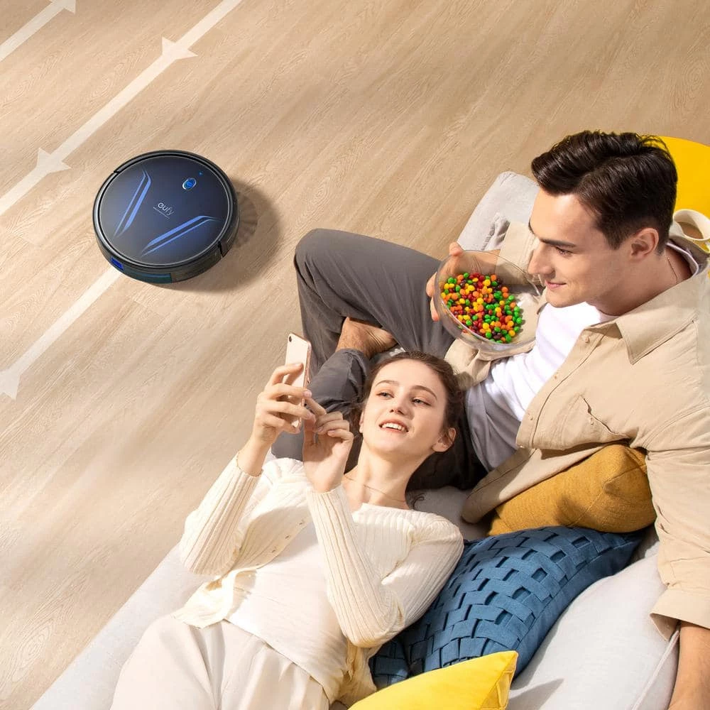 Eufy RoboVac G15 Robotic Vacuum Cleaner with Gyro Navigation, Bagless, Washable Filter, Multi-Surfaces in Black 9 Eufy RoboVac G15 Robotic Vacuum Cleaner with Gyro Navigation, Bagless, Washable Filter, Multi-Surfaces in Black - Image 7