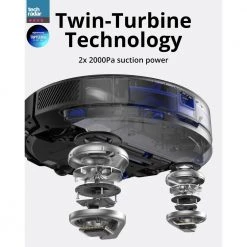 Eufy RoboVac X8 Hybrid Wi-Fi Robotic Vacuum Cleaner 2-in-1 Sweep and Mop with Mapping -Vacuum Cleaners Sales Store eufy robotic vacuums t2261j11 c3 1000