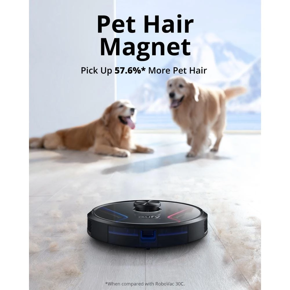 Eufy RoboVac X8 Robotic Vacuum Cleaner, Wi-Fi Connected, Laser Navigation, Bagless, HEPA Filter, Multi-Surface in Black 6 Eufy RoboVac X8 Robotic Vacuum Cleaner, Wi-Fi Connected, Laser Navigation, Bagless, HEPA Filter, Multi-Surface in Black - Image 4