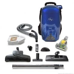 GV Blue 8 Qt. Light Powerful HEPA BackPack Vacuum Blower Loaded