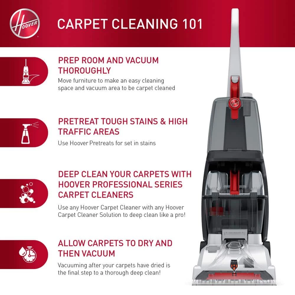HOOVER TurboScrub Upright Carpet Cleaner Machine 9 HOOVER TurboScrub Upright Carpet Cleaner Machine - Image 7
