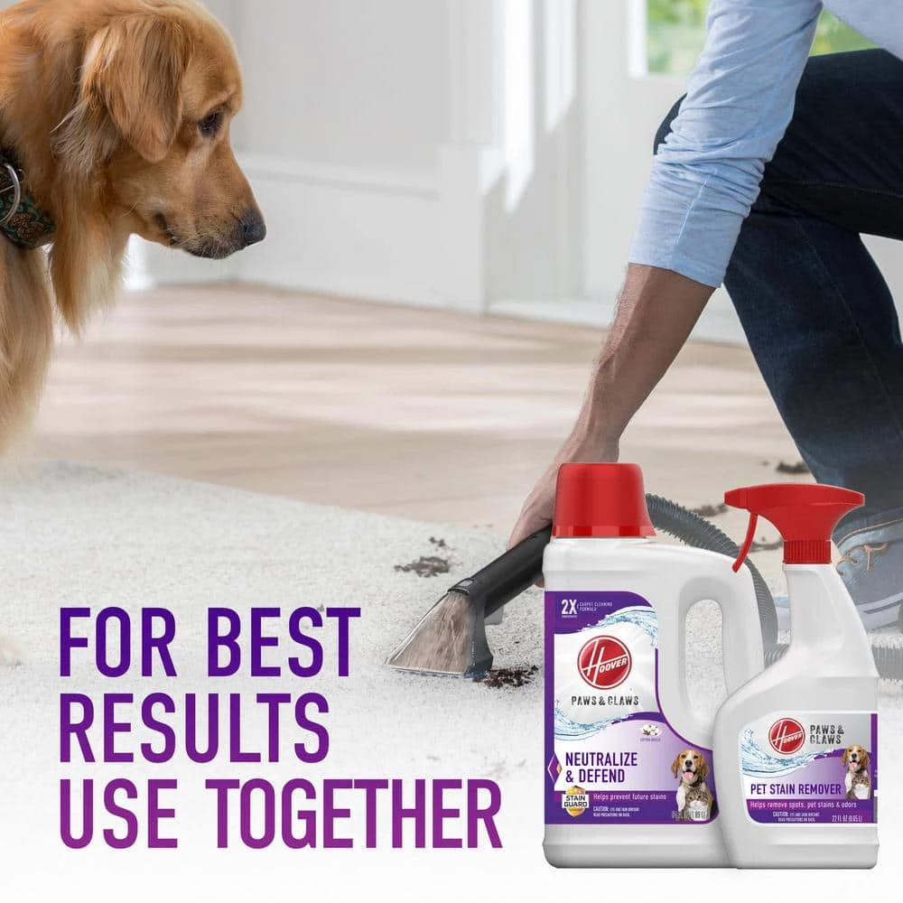 HOOVER SmartWash Advanced Automatic Carpet Cleaner Machine & 64 oz. Paws and Claws Pet Carpet Cleaner Solution Combo 11 HOOVER SmartWash Advanced Automatic Carpet Cleaner Machine & 64 oz. Paws and Claws Pet Carpet Cleaner Solution Combo - Image 9