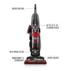 HOOVER SmartWash Advanced Upright Carpet Cleaner and WindTunnel 3 Max Performance Pet Bagless Upright Vacuum Cleaner -Vacuum Cleaners Sales Store hoover carpet cleaners fh52002 uh72625 fa 1000