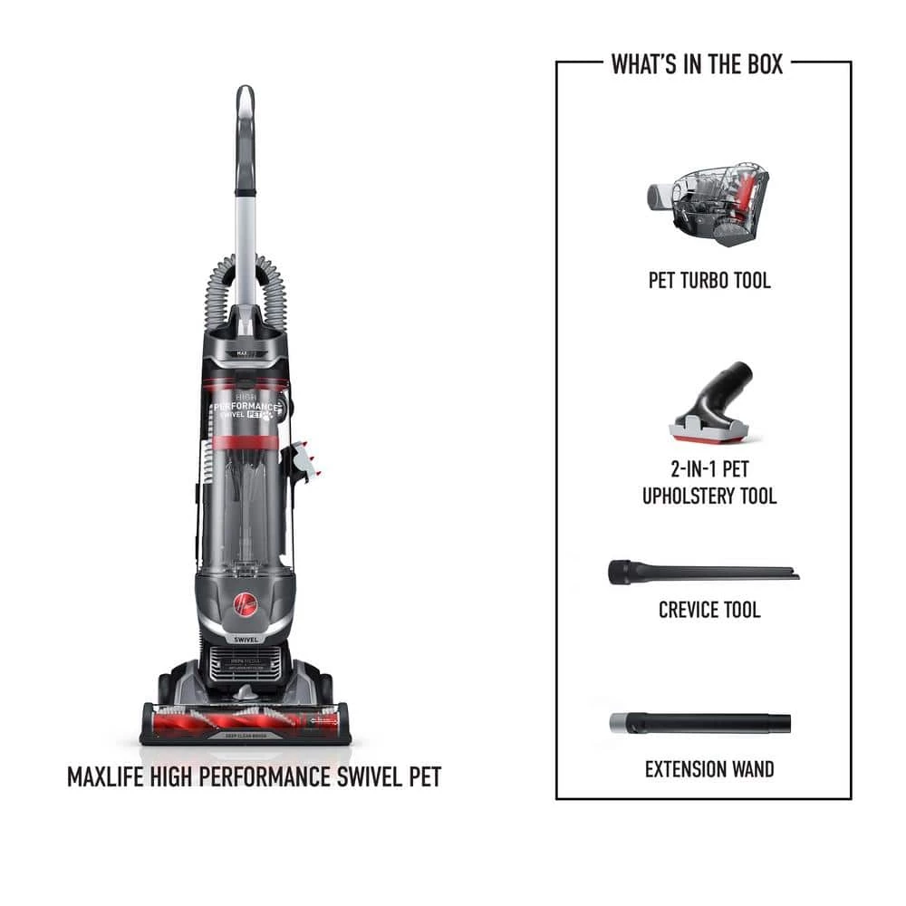 HOOVER MAXLife High-Performance Swivel Pet Bagless Upright Vacuum Cleaner with HEPA Media Filtration 4 HOOVER MAXLife High-Performance Swivel Pet Bagless Upright Vacuum Cleaner with HEPA Media Filtration - Image 2