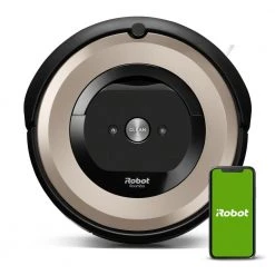 IRobot Roomba e6 (6198) Wi-Fi Connected Robot Vacuum Cleaner, Ideal for Pet Hair, Carpets, Self-Charging in Sand Dust