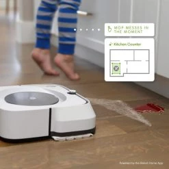 IRobot Braava jet m6 (6110) Robot Mop – Wi-Fi Connected, Precision Jet Spray, Smart Mapping, Multi-Room, Recharge and Resume -Vacuum Cleaners Sales Store irobot robotic vacuums m611020 76 1000