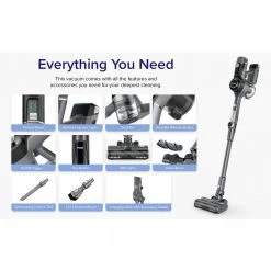 LEVOIT VortexIQ 26-Volt 0.61 gal. 40 HEPA Filter Cordless Flexible Stick Handheld Vacuum Cleaner -Vacuum Cleaners Sales Store levoit stick vacuums heapvclvnus0002 40 1000