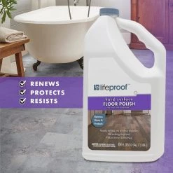 Lifeproof 64 oz. Resilient Floor Low Gloss Polish -Vacuum Cleaners Sales Store lifeproof hard surface cleaners 00385106 31 1000