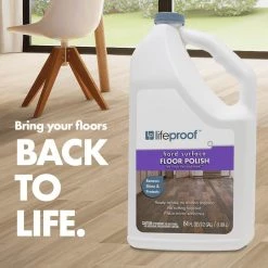 Lifeproof 64 oz. Resilient Floor Low Gloss Polish -Vacuum Cleaners Sales Store lifeproof hard surface cleaners 00385106 4f 1000