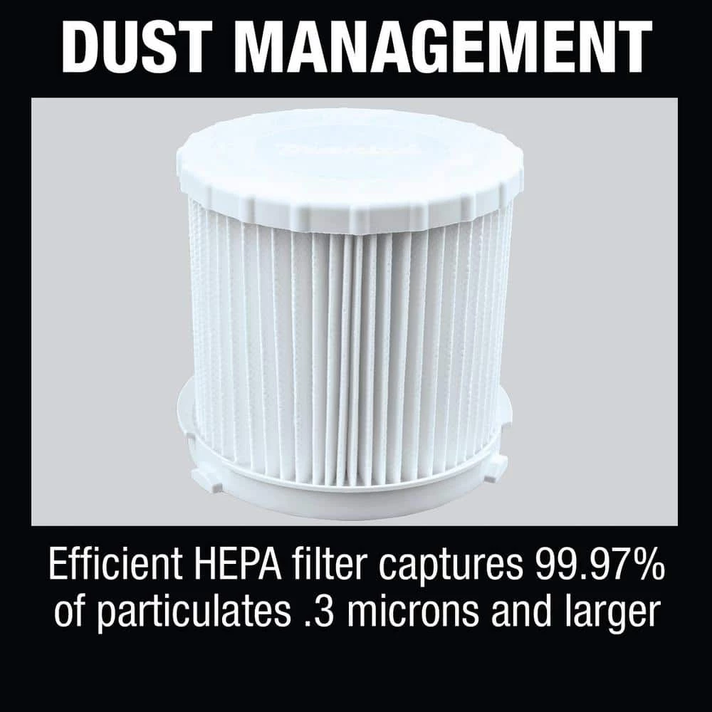 Makita 18-Volt LXT Lithium-Ion Brushless Cordless 2 Gal. HEPA Filter Portable Wet/Dry Dust Extractor/Vacuum, Tool Only 11 Makita 18-Volt LXT Lithium-Ion Brushless Cordless 2 Gal. HEPA Filter Portable Wet/Dry Dust Extractor/Vacuum, Tool Only - Image 9