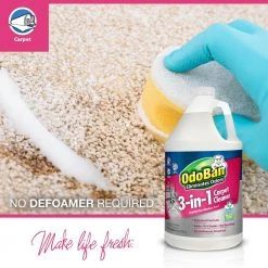 OdoBan 1 Gal. 3-in-1 Carpet Cleaner, Concentrated Carpet Cleaning Solution, EPA Safer Choice Certified, Fragrance Free -Vacuum Cleaners Sales Store odoban carpet cleaning products 960261 g a0 1000
