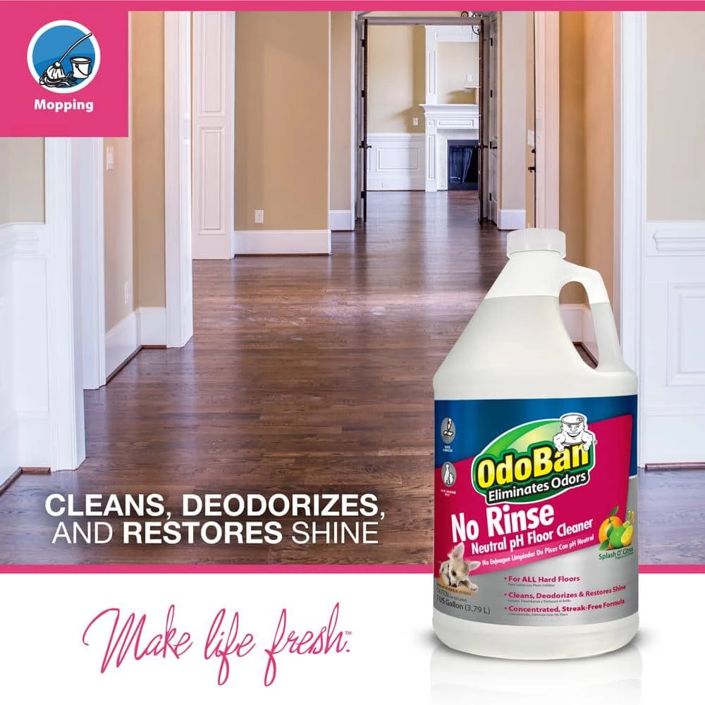 OdoBan 1 Gal. No Rinse Neutral pH Floor Cleaner, Concentrated Hardwood and Laminate Floor Cleaner, Streak Free 6 OdoBan 1 Gal. No Rinse Neutral pH Floor Cleaner, Concentrated Hardwood and Laminate Floor Cleaner, Streak Free - Image 4