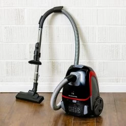 OVENTE 3-Stage Filtration Canister Vacuum with Hepa Filter, Energy-Saving Speed Control-1400-Watt (ST1600B) -Vacuum Cleaners Sales Store ovente canister vacuums st1600b 31 1000