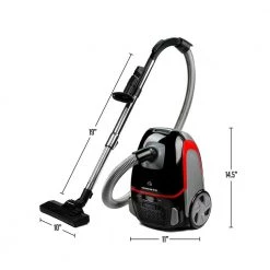 OVENTE 3-Stage Filtration Canister Vacuum with Hepa Filter, Energy-Saving Speed Control-1400-Watt (ST1600B) -Vacuum Cleaners Sales Store ovente canister vacuums st1600b 76 1000