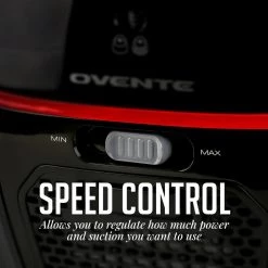 OVENTE 3-Stage Filtration Canister Vacuum with Hepa Filter, Energy-Saving Speed Control-1400-Watt (ST1600B) -Vacuum Cleaners Sales Store ovente canister vacuums st1600b fa 1000