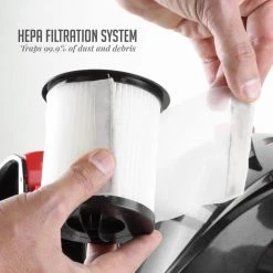 OVENTE Bagless Corded HEPA filter Multisurface Black Canister Vacuum Cleaner -Vacuum Cleaners Sales Store ovente canister vacuums st2010 1f 1000