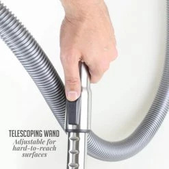 OVENTE Bagless Corded HEPA filter Multisurface Black Canister Vacuum Cleaner -Vacuum Cleaners Sales Store ovente canister vacuums st2010 fa 1000