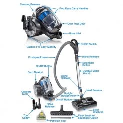 Prolux Bagless Canister Vacuum Cleaner With 2-Stage HEPA Filtration and Power Nozzle 11 Prolux Bagless Canister Vacuum Cleaner With 2-Stage HEPA Filtration and Power Nozzle -Vacuum Cleaners Sales Store prolux canister vacuums iforce 44 1000