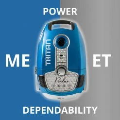 Prolux Tritan Canister Vacuum HEPA Sealed Hard Floor Vacuum with Powerful 12 Amp Motor -Vacuum Cleaners Sales Store prolux canister vacuums tritan blue 76 1000