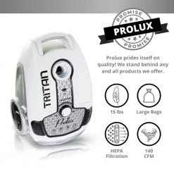Prolux Tritan Canister Vacuum HEPA Sealed Hard Floor Vacuum with Powerful 12 Amp Motor 15 Prolux Tritan Canister Vacuum HEPA Sealed Hard Floor Vacuum with Powerful 12 Amp Motor -Vacuum Cleaners Sales Store prolux canister vacuums tritan white 4f 1000