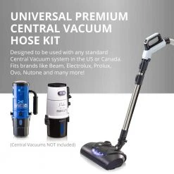 Prolux Premium 35 ft. Universal Central Vacuum Hose Kit with Wessel Werk Power Nozzle -Vacuum Cleaners Sales Store prolux central vacuums pl35 1f 1000