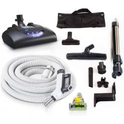 Prolux Premium 35 ft. Universal Central Vacuum Hose Kit with Wessel Werk Power Nozzle