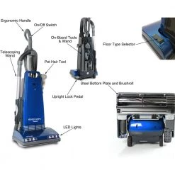 Prolux Upright Sealed HEPA Vacuum with 12 Amp Motor Onboard Tools -Vacuum Cleaners Sales Store prolux upright vacuums prolux 9000 66 1000