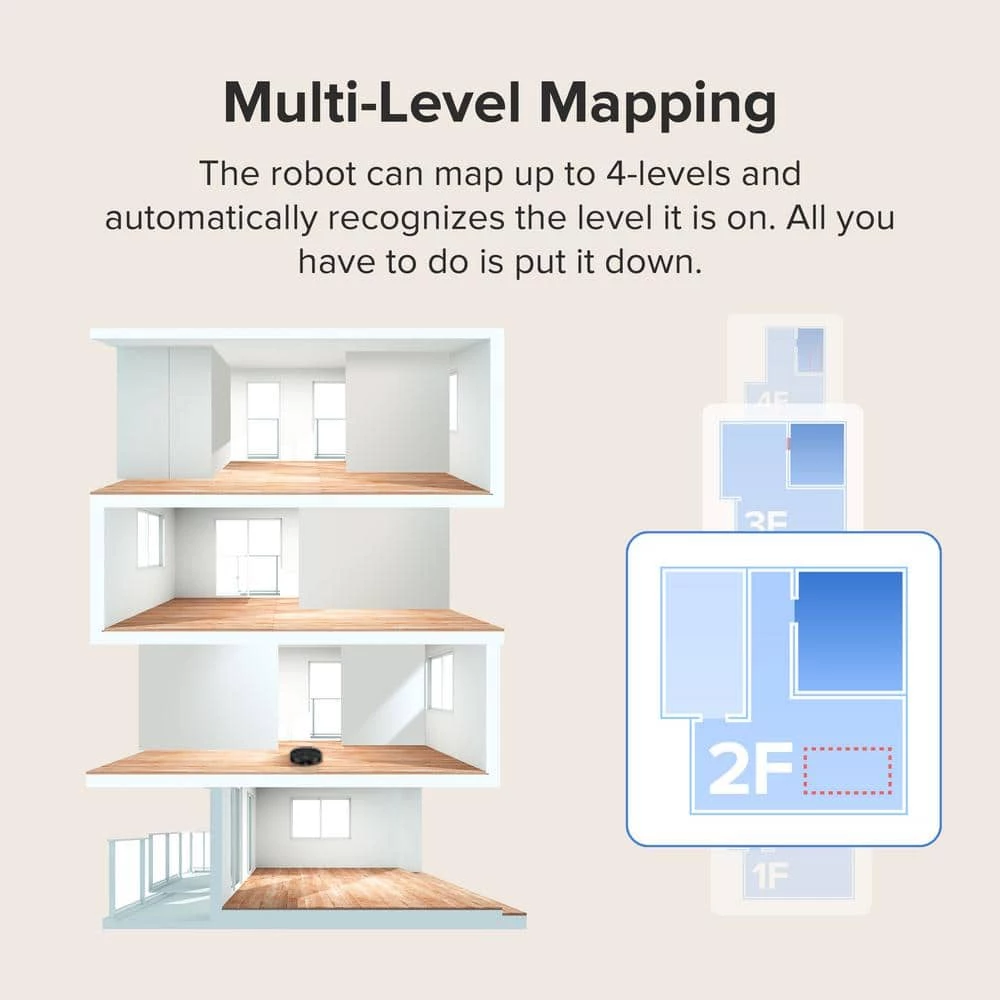 ROBOROCK Q5 Robotic Vacuum Cleaner with Strong 2700Pa Suction LiDAR Navigation Multi-Level Mapping No-Go Zones App Control 5 ROBOROCK Q5 Robotic Vacuum Cleaner with Strong 2700Pa Suction LiDAR Navigation Multi-Level Mapping No-Go Zones App Control - Image 3
