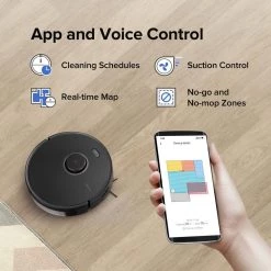 ROBOROCK S5 Max Wi-Fi Enabled Robotic Vacuum Cleaner with Mopping, Electric-Tank, Lidar Navigation and Multi-Floor Mapping -Vacuum Cleaners Sales Store roborock robotic vacuums roborock s5 max 31 1000