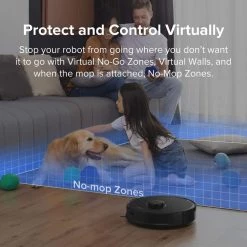 ROBOROCK S5 Max Wi-Fi Enabled Robotic Vacuum Cleaner with Mopping, Electric-Tank, Lidar Navigation and Multi-Floor Mapping -Vacuum Cleaners Sales Store roborock robotic vacuums roborock s5 max 4f 1000