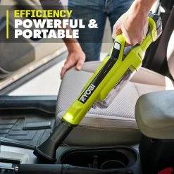 RYOBI ONE+ 18V Cordless Hand Vacuum with Powered Brush with Hand Vacuum Replacement HEPA Filters (2-Pack) -Vacuum Cleaners Sales Store ryobi handheld vacuums pcl700b a32hf00 1d 1000