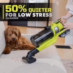 RYOBI ONE+ HP 18V Brushless Cordless Pet Stick Vac with Kit with Dual-Roller, 4.0 Ah HIGH PERFORMANCE Battery, and Charger -Vacuum Cleaners Sales Store ryobi stick vacuums pblsv717k 66 1000
