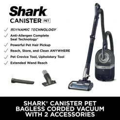 Shark Pet Corded Bagless Canister Vacuum Cleaner -Vacuum Cleaners Sales Store shark canister vacuums cz351 44 1000