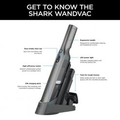 Shark WANDVAC Cord-Free Handheld Vacuum -Vacuum Cleaners Sales Store shark handheld vacuums wv201 d4 1000