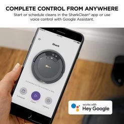 Shark Ion Robotic Vacuum Cleaner, Wi-Fi Connected, Charging Dock, 120mins Runtime, Multi-Surface Cleaning in Gray -Vacuum Cleaners Sales Store shark robotic vacuums rv753 1d 1000