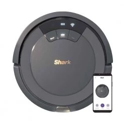 Shark Ion Robotic Vacuum Cleaner, Wi-Fi Connected, Charging Dock, 120mins Runtime, Multi-Surface Cleaning in Gray