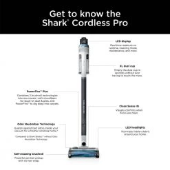 Shark Pro Cordless Stick Vacuum with Clean Sense IQ and Odor Neutralizer in Light Blue -Vacuum Cleaners Sales Store shark stick vacuums iz562h 76 1000